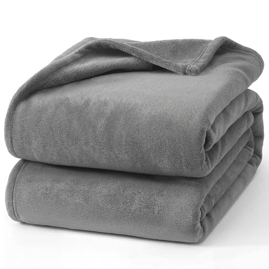 Hansleep couverture face avant montrant coloris gris et finition, confort visuel