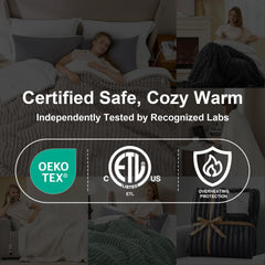 Hansleep face sherpa moelleuse vue rapprochée apporte chaleur et confort