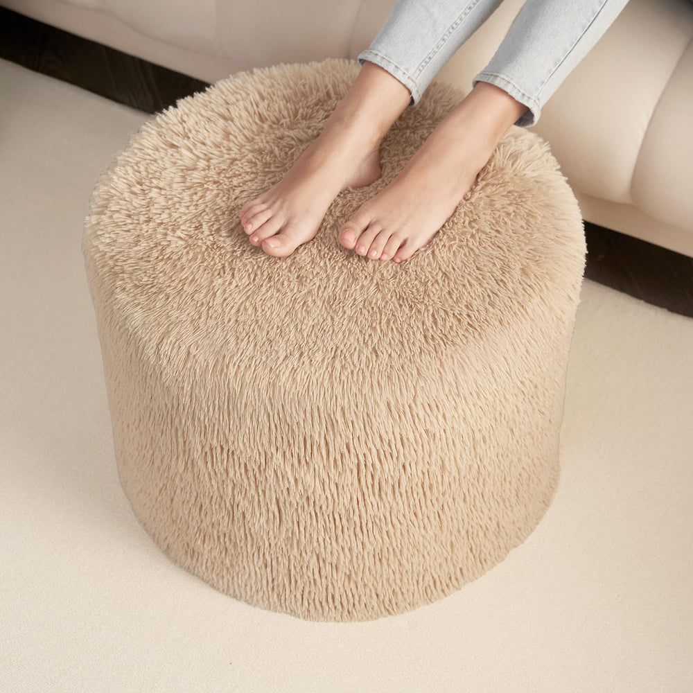 Hansleep pouf face avant marron apportant confort et style