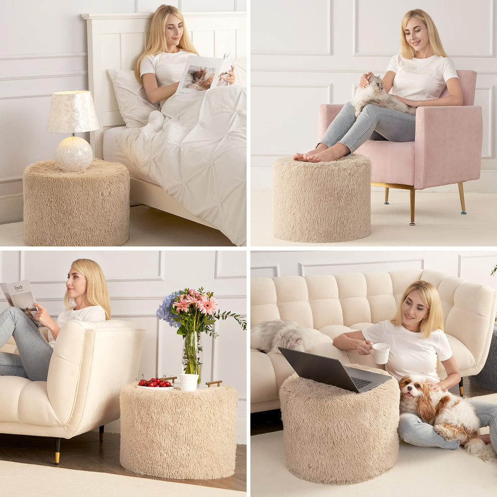Hansleep pouf intégré dans salon pour ambiance chaleureuse