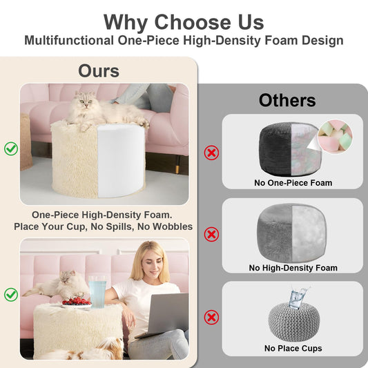 Hansleep gros plan texture en fausse fourrure pour toucher cocooning