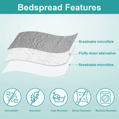Hansleep texture microfibre douce offrant respirabilité