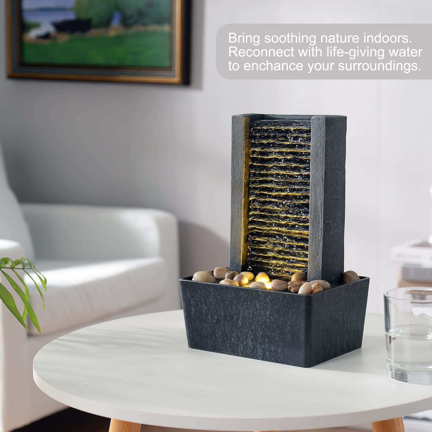 Haobos lumière LED chaude illuminant la cascade pour ambiance