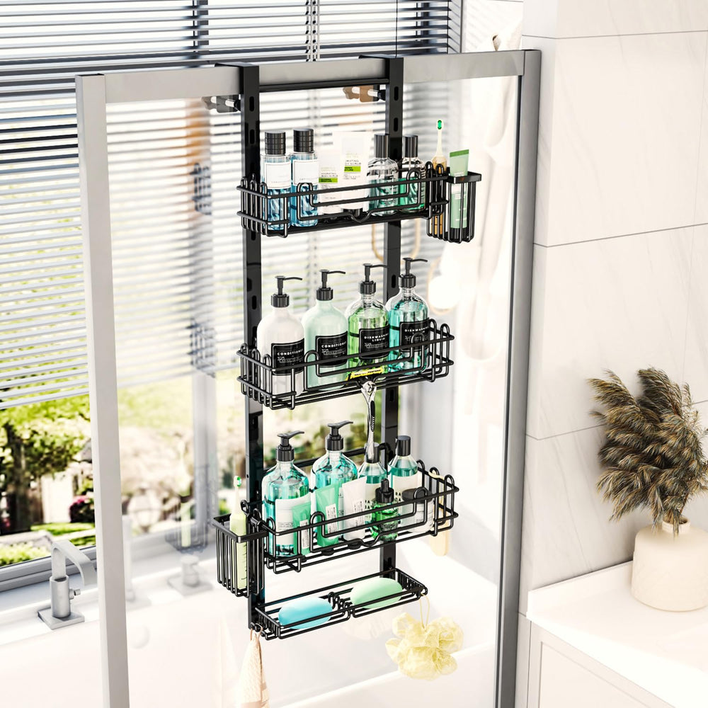 HapiRm installé dans salle de bain noire look moderne et ordonné