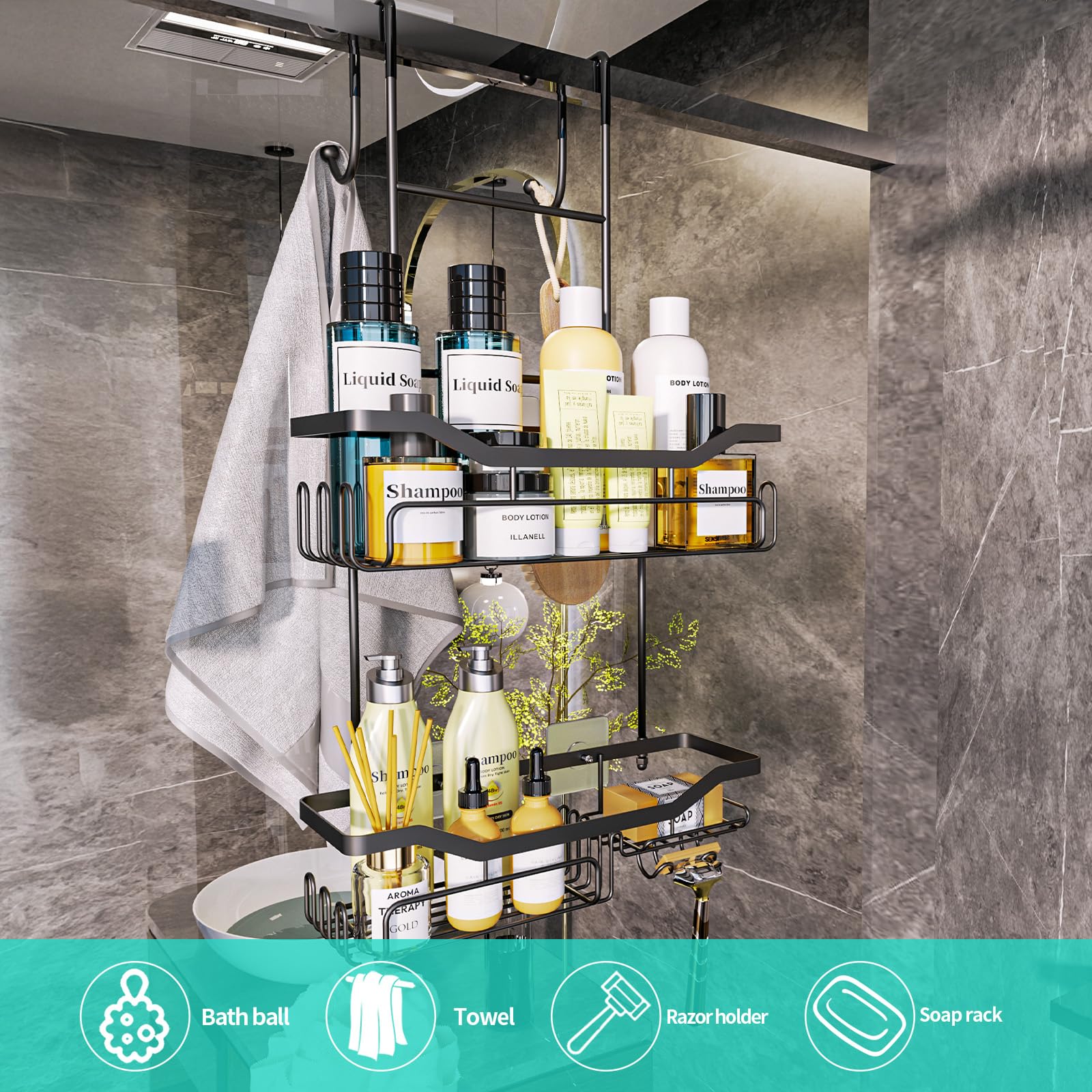 HapiRm porte-savon intégré facilitant accès et rangement