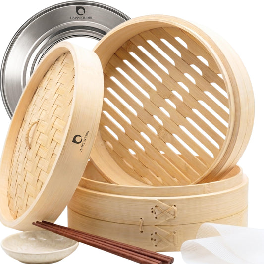 HAPPI STUDIO face avant panier vapeur 10" préserve texture et forme
