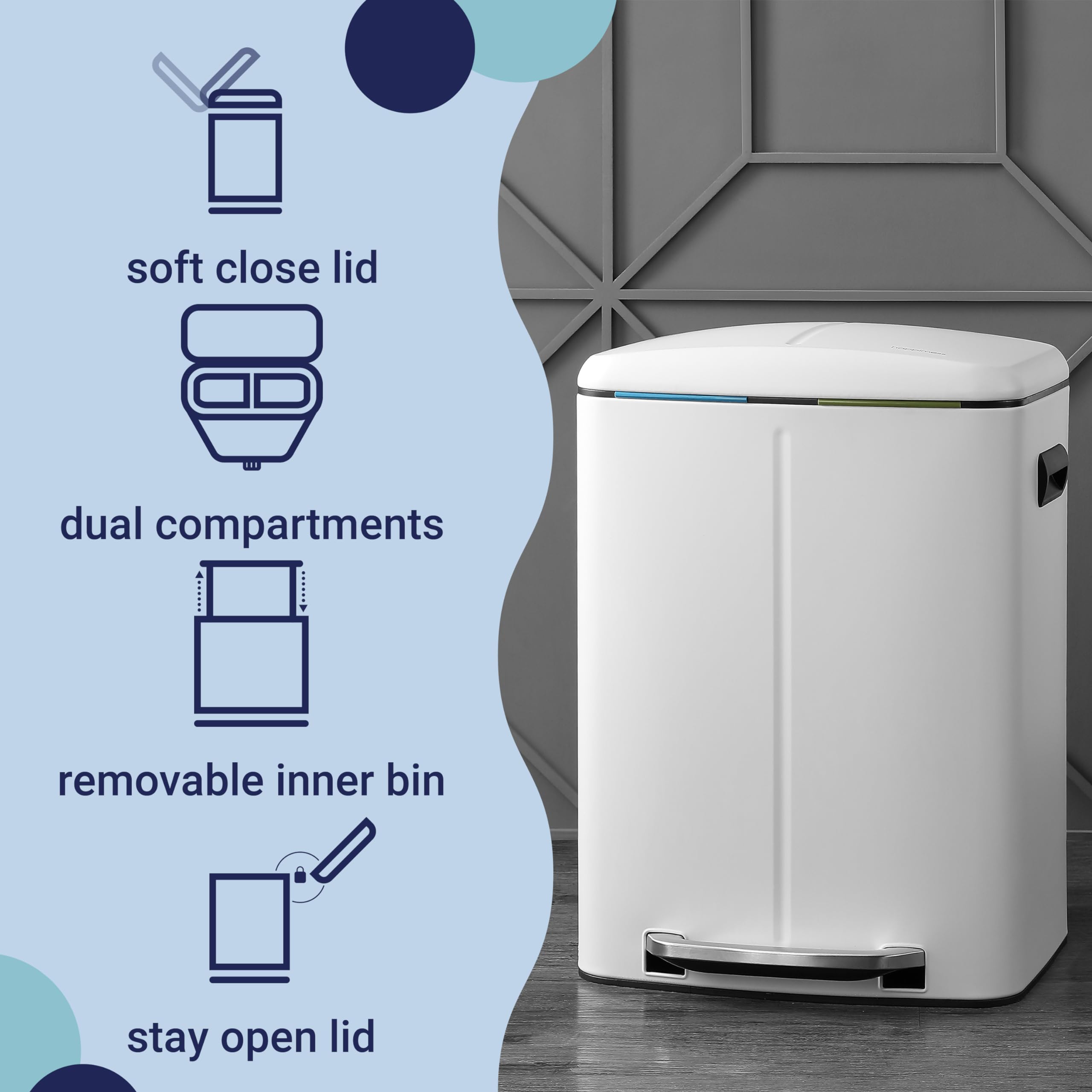 happimess intérieur avec double seau pour tri pratique