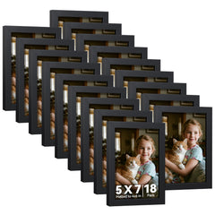HappyHapi cadre 5x7 pack devant montre finition noire et style épuré