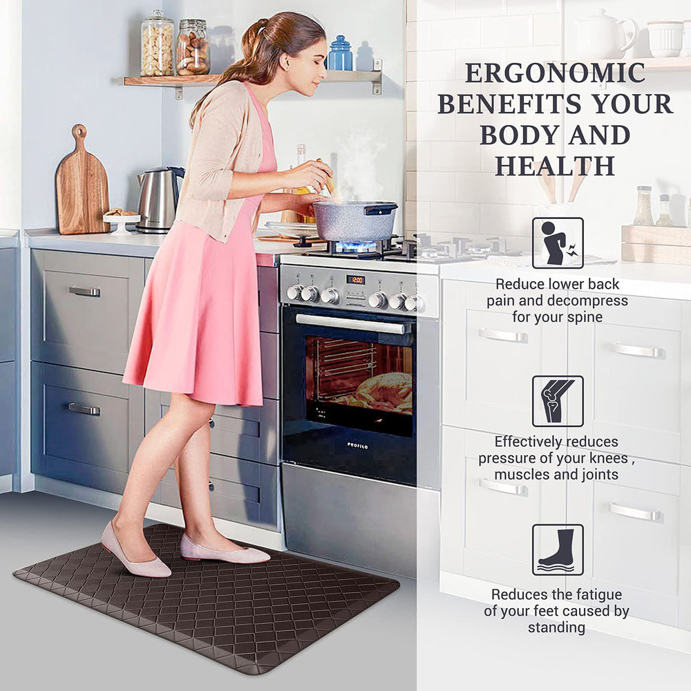 HappyTrends tapis en cuisine personne debout réduisant fatigue