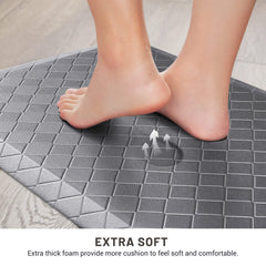 HappyTrends tapis placé devant un évier pour confort pendant la préparation