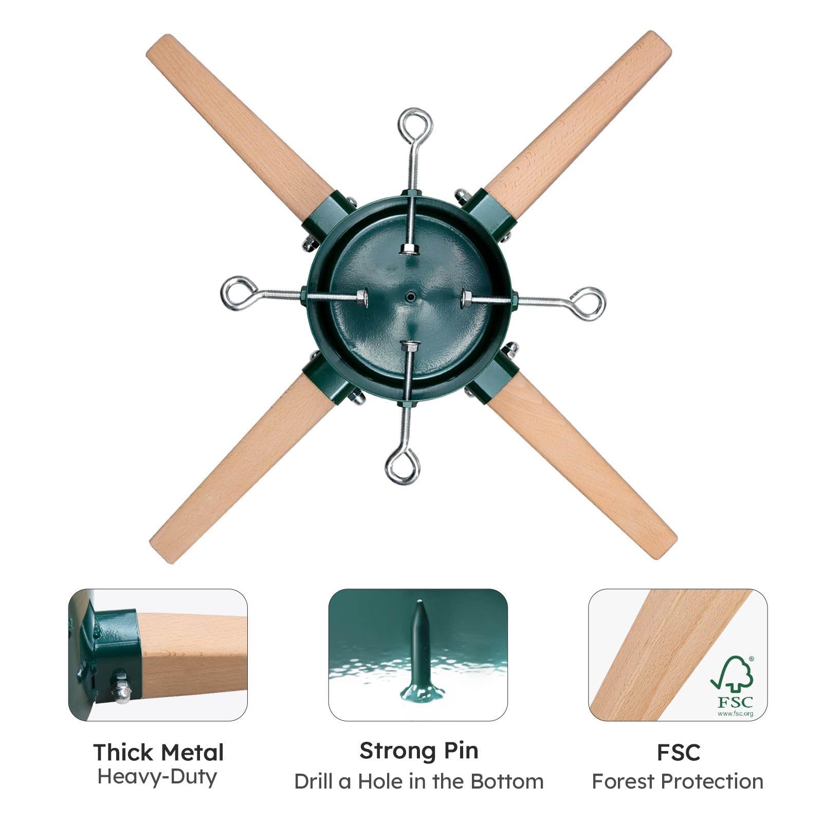 HarcoHome support en usage sapin installé stable et prêt à décorer