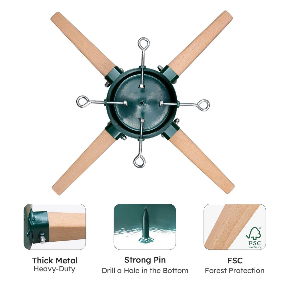 HarcoHome support en usage sapin installé stable et prêt à décorer