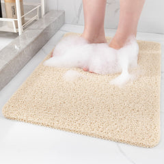 Hargiis tapis face avant montrant forme beige et sécurité antidérapante