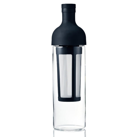 HARIO bouteille face avant noire montrant design élégant et gain de place