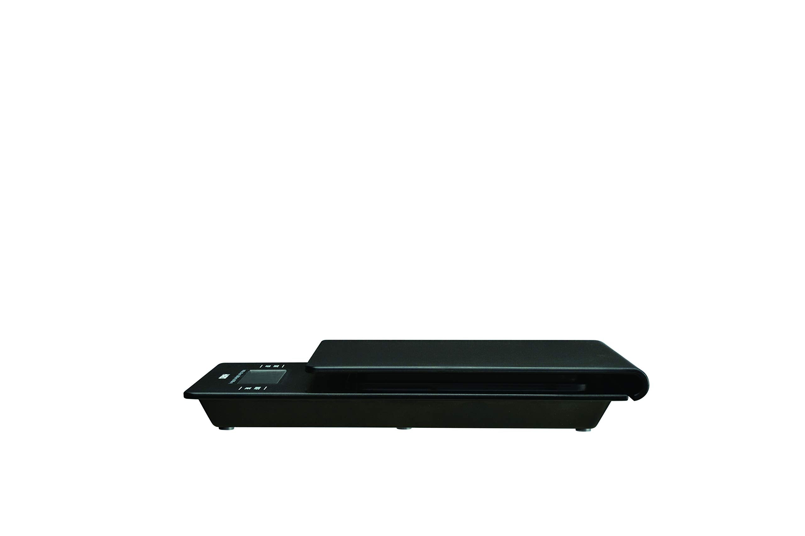 HARIO balance en usage avec V60 illustrant contrôle du temps et du poids