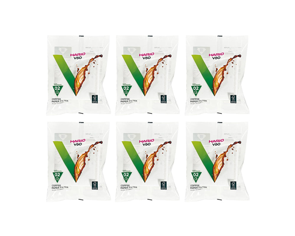 HARIO emballage de 600 filtres V60 blanc pour usage prolongé