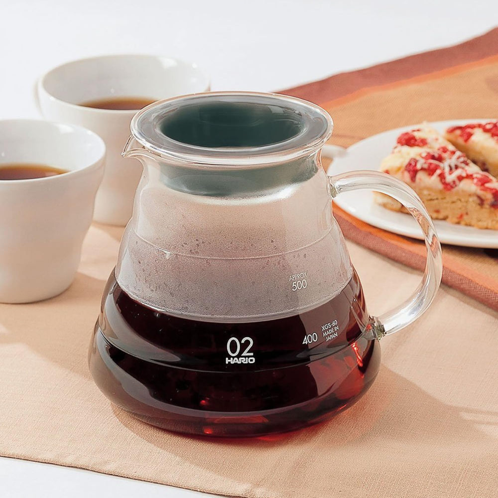 HARIO V60 Range Server poignée en polypropylène isolante pour un maniement sûr