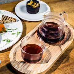 HARIO V60 Range Server verre borosilicate clair montrant la texture résistante