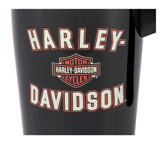 Harley-Davidson prise en main détail montrant anse ergonomique et portabilité pratique