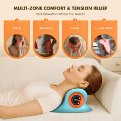 HarrFlow massager en situation sur une chaise de bureau pour relaxation discrète au travail