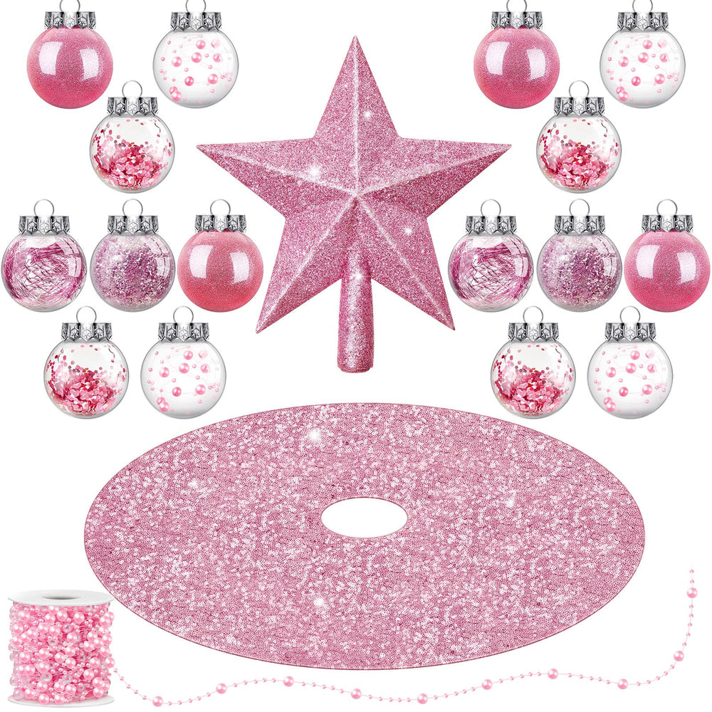 Harrycle ensemble face du lot 33 pièces pour décoration de sapin, cohérence visuelle