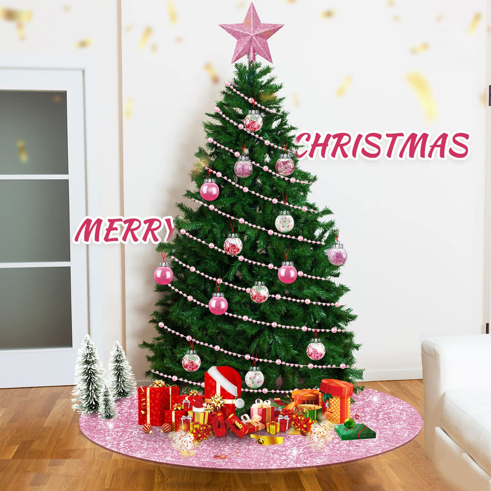 Harrycle topper étoile rose placé au sommet, ajout de hauteur festive