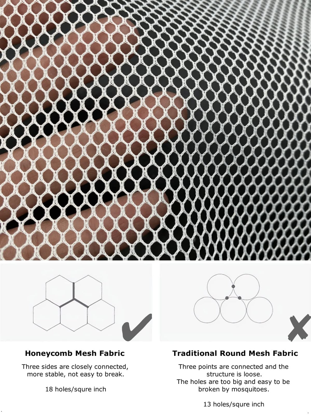 HARWAVE moustiquaire pliée dans sac montrant transport compact