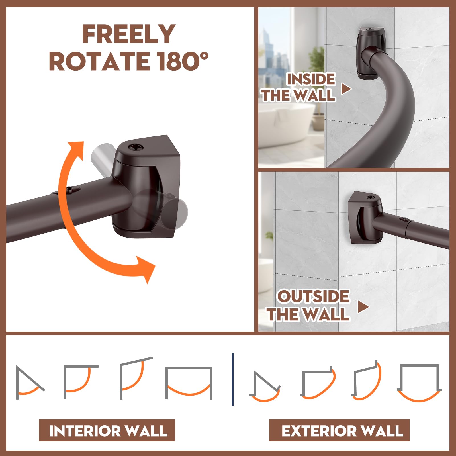 Haryaers support orientable montrant ajustement d'angle pratique