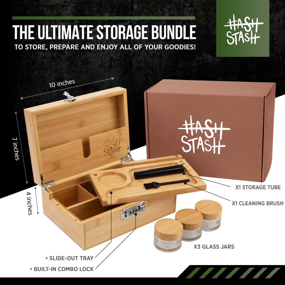 HASHSTASH trois bocaux en verre hermétiques pour conservation