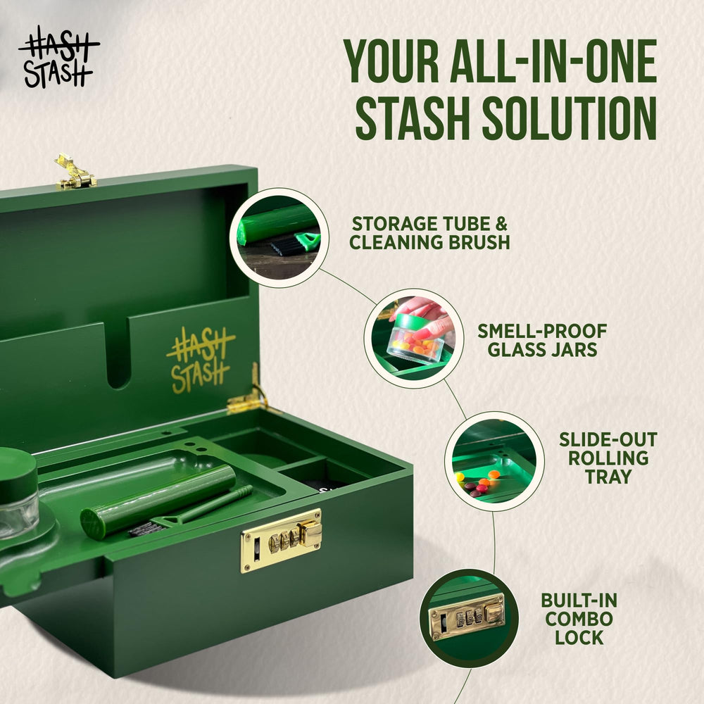 HASHSTASH boîte ouverte avec bocaux organise efficacement