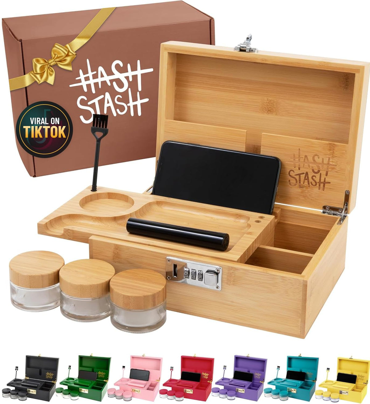 HASHSTASH boîte ouverte montrant organisation et sécurité