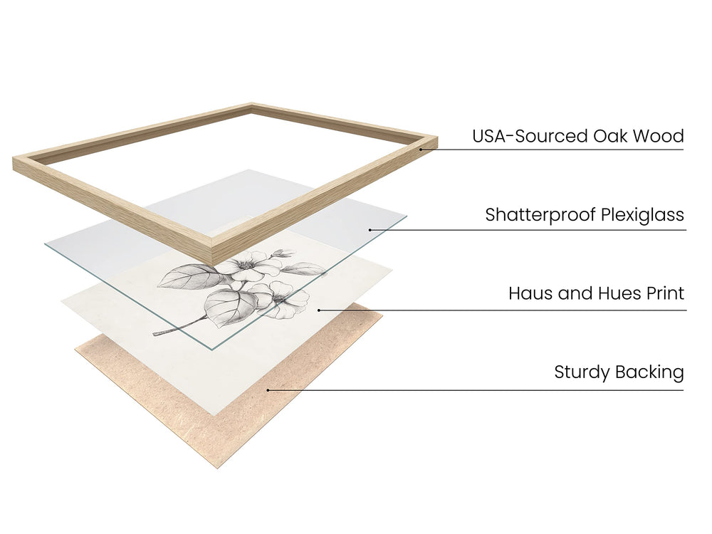 HAUS AND HUES gros plan papier semi-gloss, montre qualité d'impression
