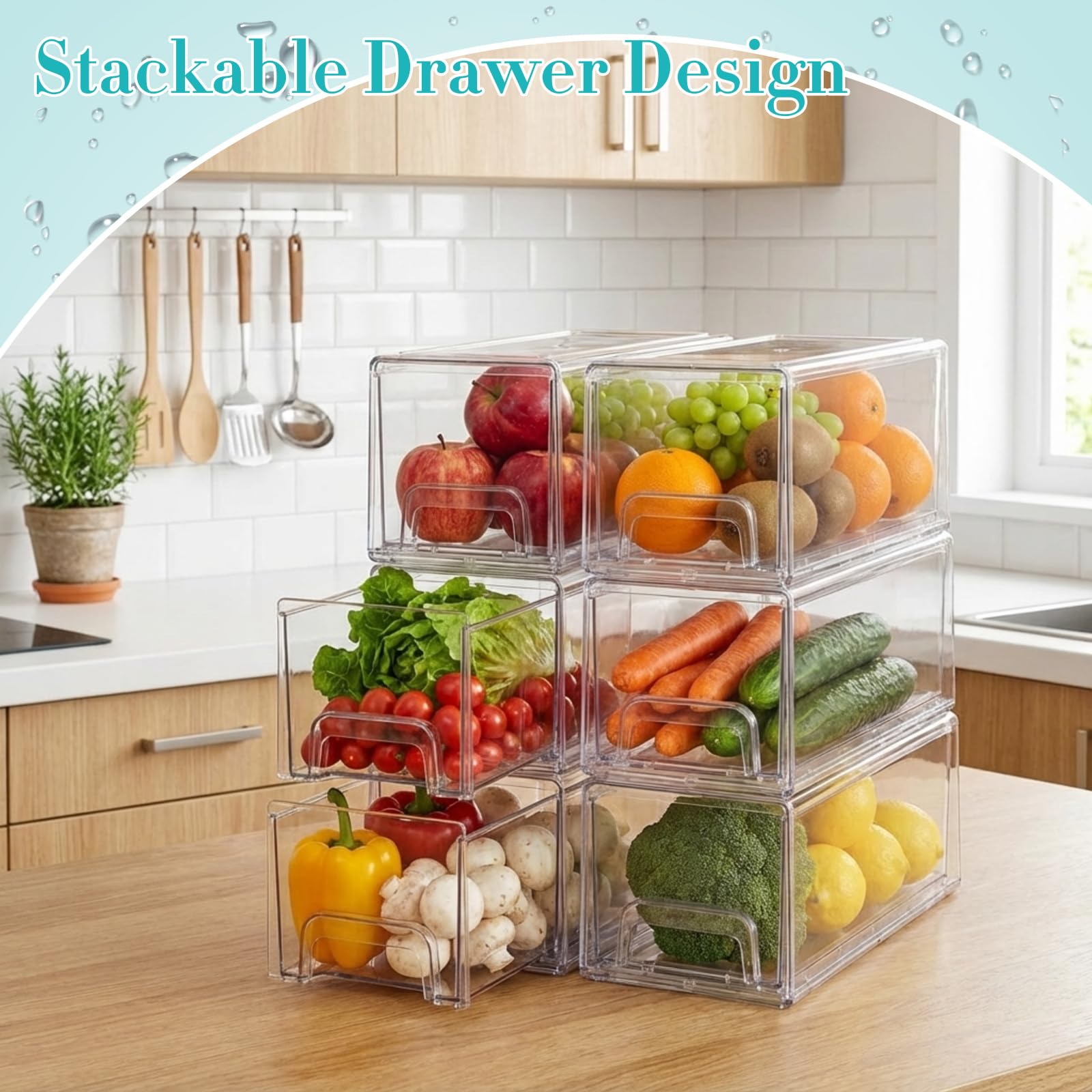 Havawish bac à glaçons installé dans frigo stylé pour rangement pratique