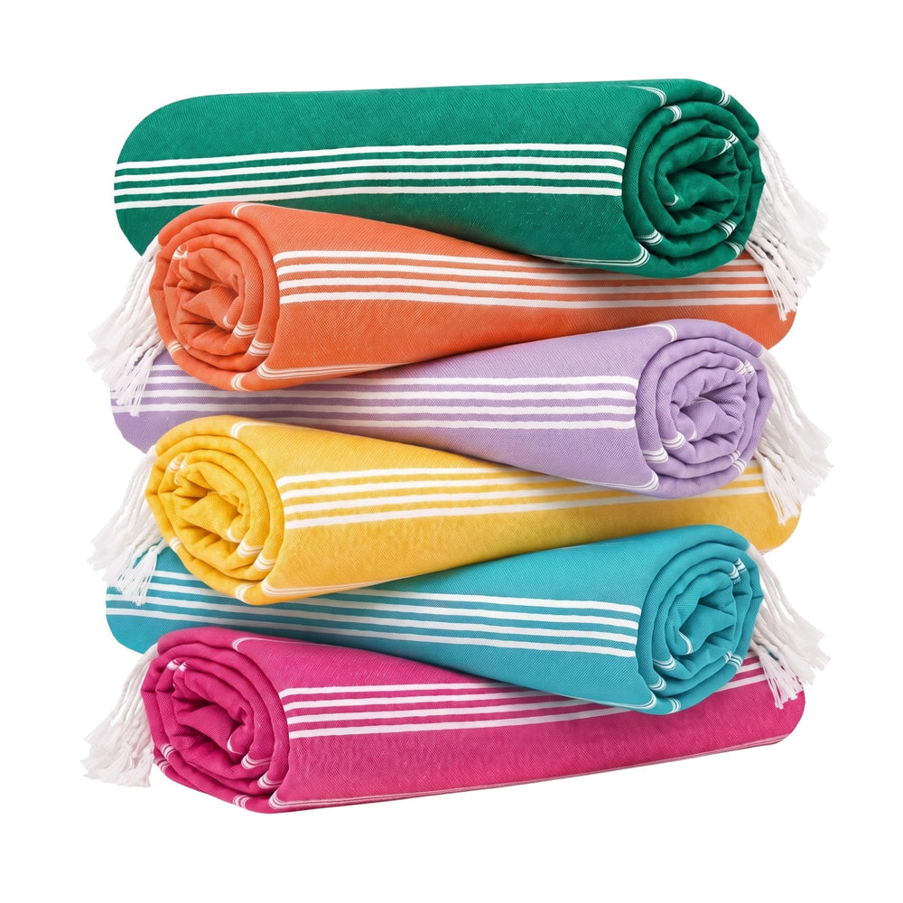 HAVLULAND packshot avant montrant la serviette et son format oversize pratique