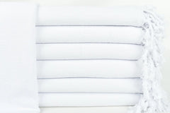 HAVLULAND ensemble de six serviettes présentées, idéal pour projets créatifs