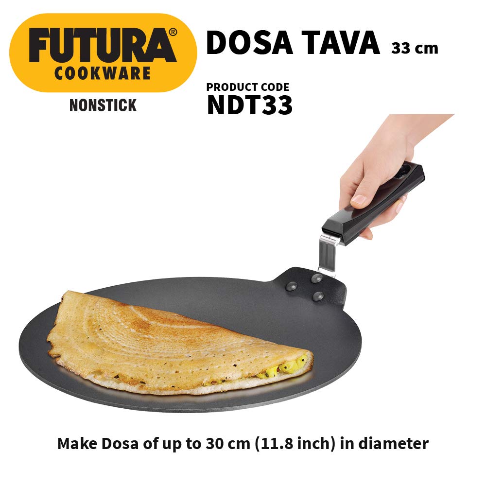 HAWKINS tava en usage avec dosa cuits uniformément sur surface