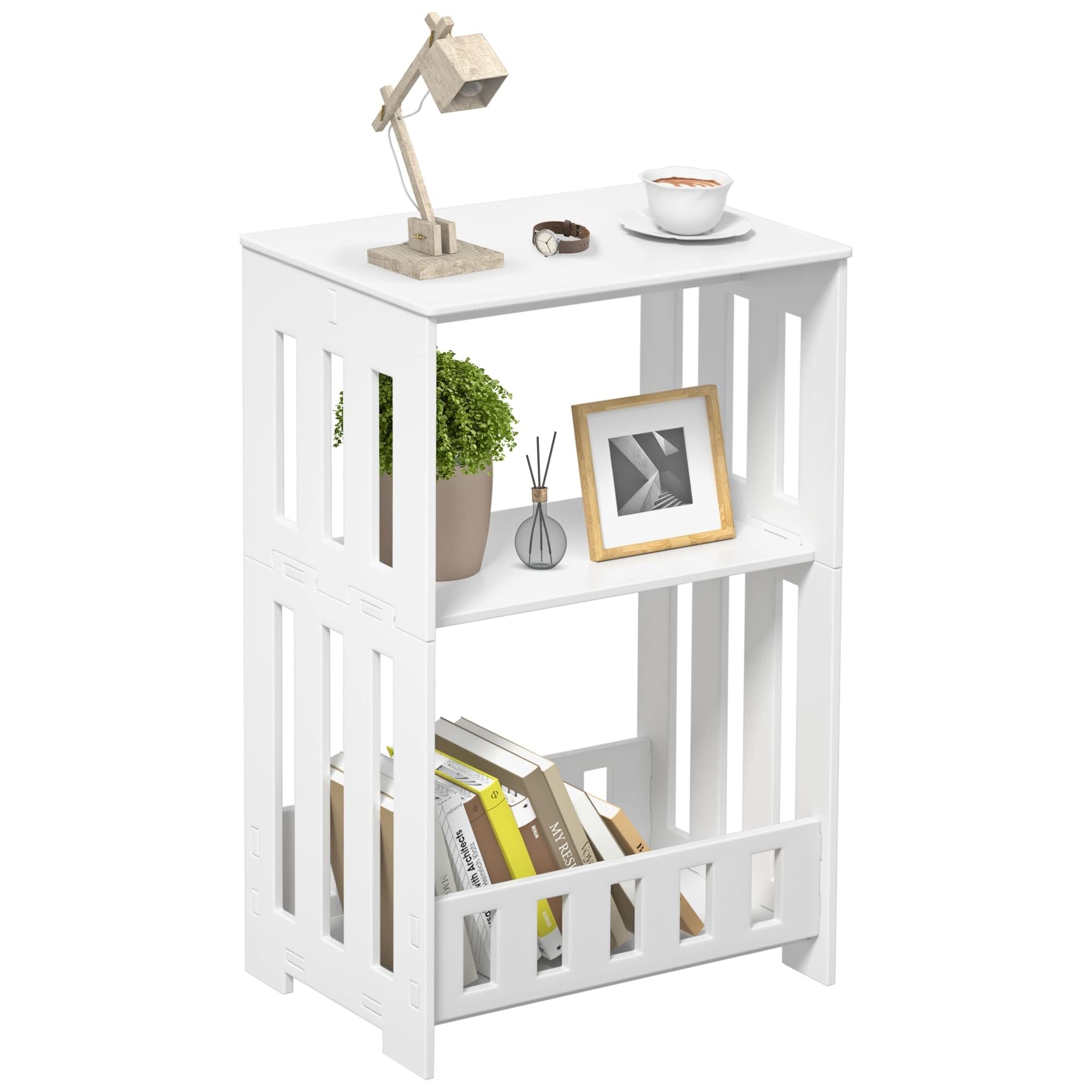 HAYOFAMY table d'appoint vue frontale compacte et gain d'espace