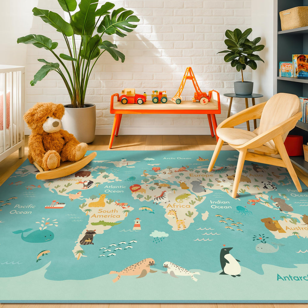 Hazo Haus comparaison taille illustrant espace couvert par le tapis