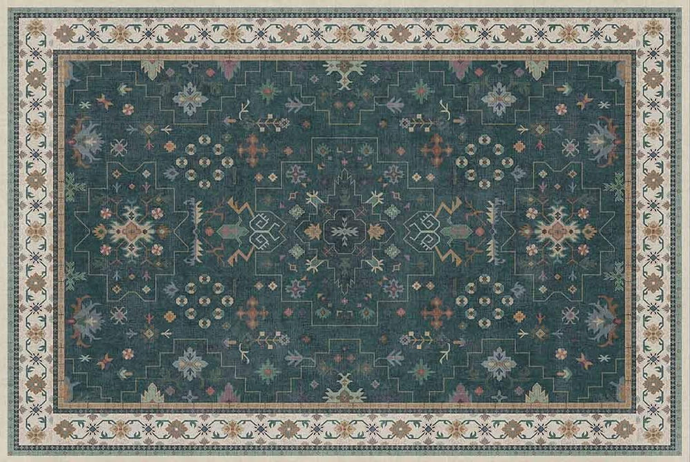 Hazo Haus tapis déplié après livraison montrant absence de plis persistants