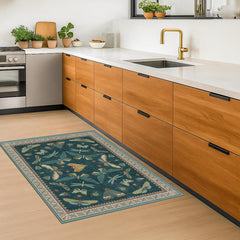 Hazo Haus tapis placé dans une cuisine moderne protégeant le sol et décorant