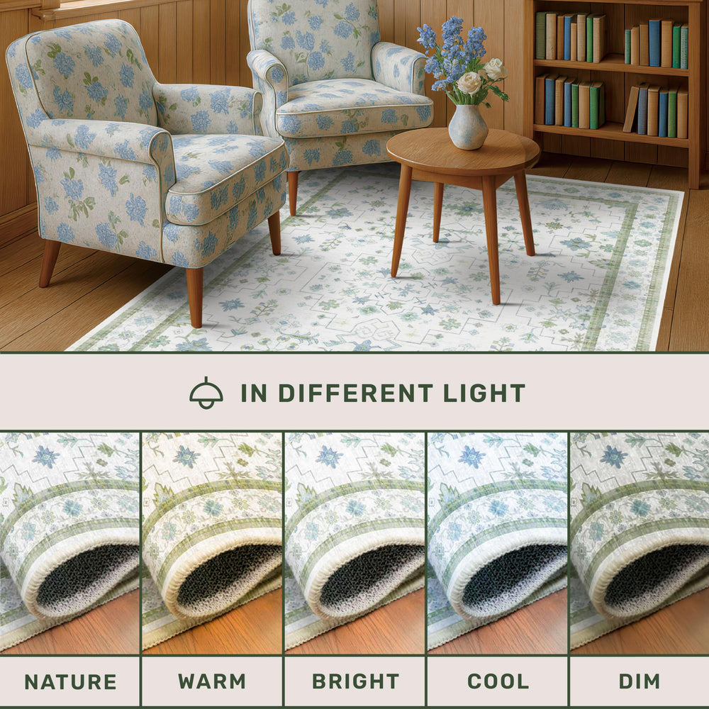 Hazo Haus palette bleu vert crème illustrant intégration décor