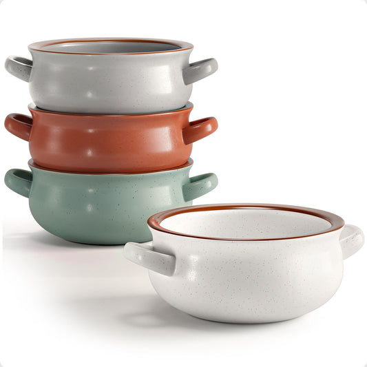 HB Design Co. bol à soupe face ensemble montrant design artisanal et capacité
