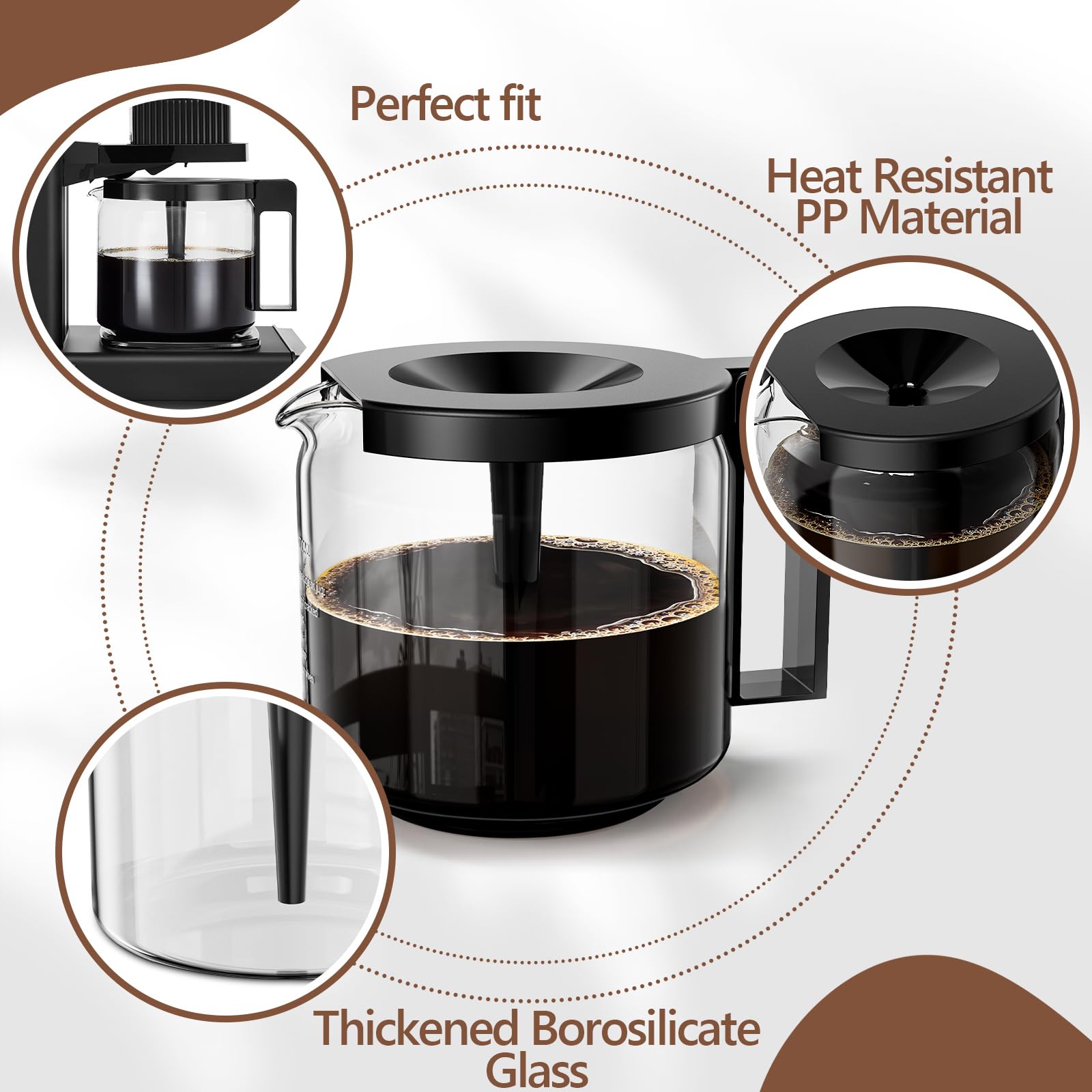 HBCyole carafe installée sur une Moccamaster montrant compatibilité exacte