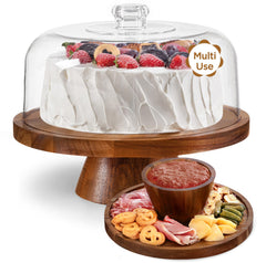 HBlife présentoir face avant montrant gâteau exposé et protection pratique