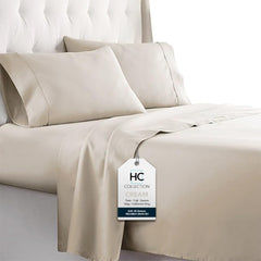 HC COLLECTION vue de face de la parure crème montrant finition élégante