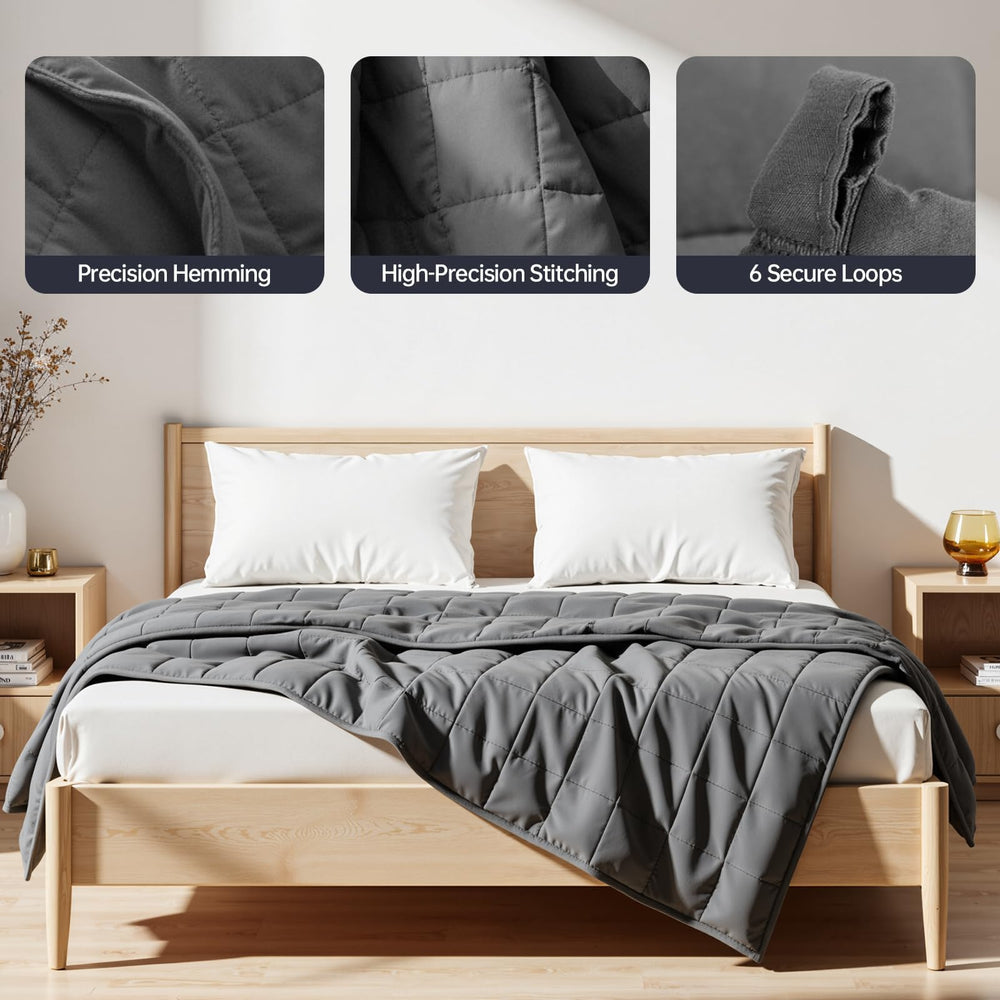 HCOIW couverture sur lit queen pour aperçu dimensionnel et esthétisme