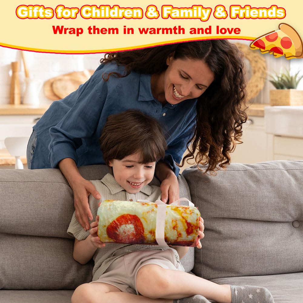 HDFK couverture pizza gros plan texture flanelle, toucher moelleux