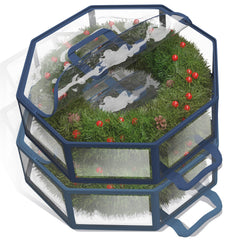 Hearth & Harbor boîte vue frontale montrant protection transparente et rangement