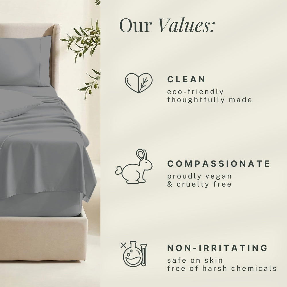 Hearth & Harbor drap-housse mis en place montrant l'ajustement sur un matelas épais