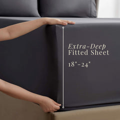 Hearth & Harbor drap-housse coin posé sur matelas profond 24 pouces maintien sûr